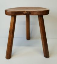 Robert Thompson, a Mouseman small oak milking stool