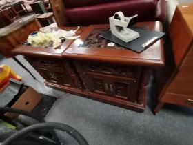 A pair of Chinese style cupboards