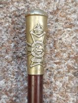 Sherwood Forester Regiment swagger stick