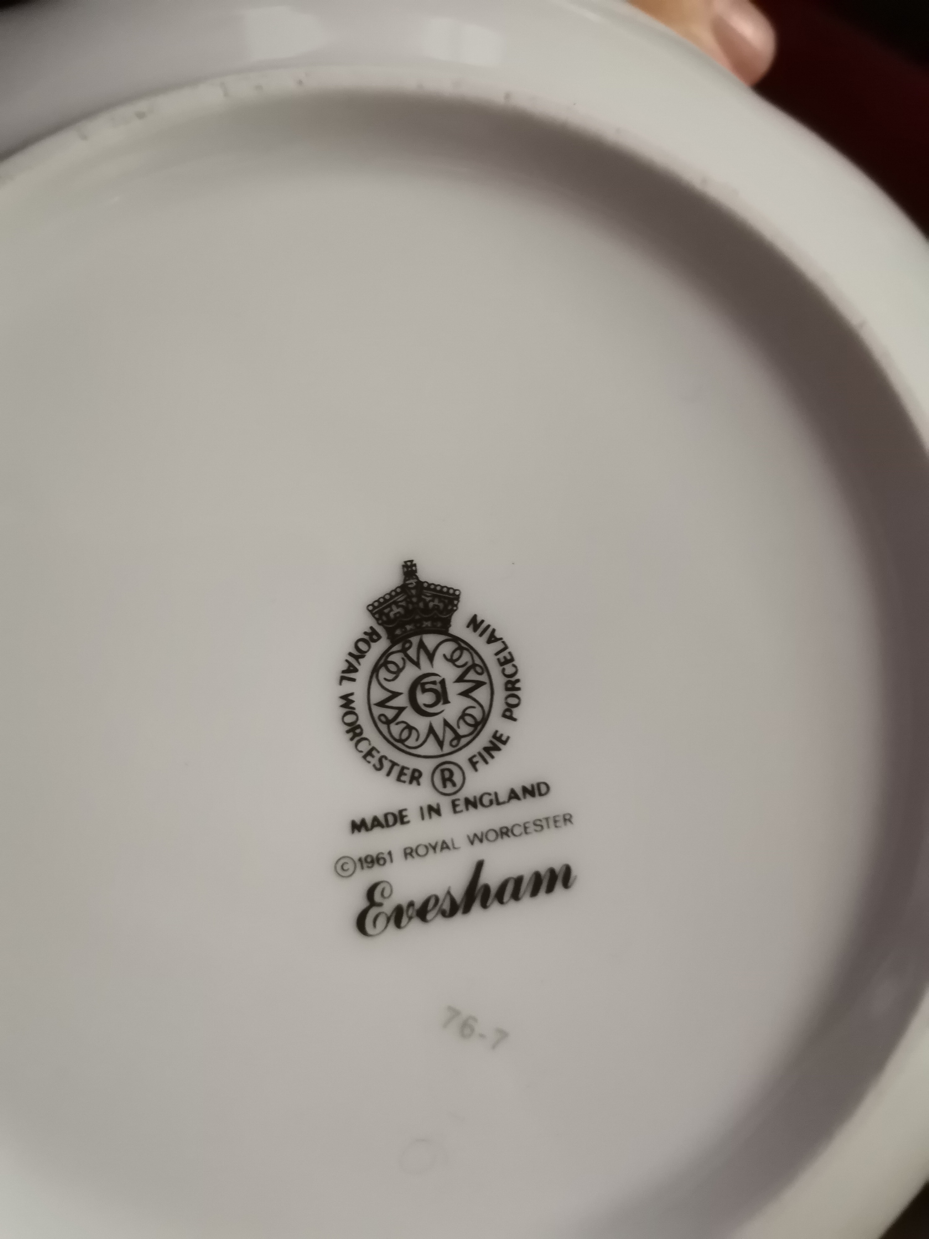 A Box of Royal Worcester "Evesham" Dinnerware - Image 2 of 2