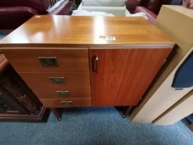 A teak cupboard