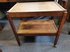 Alan Grainger, an Acornman oak tea trolley