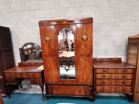 Edwardian Inlaid Mahogany bedroom set