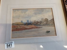 X3 signed watercolours of scenes of York