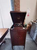 HMV gramophone in case