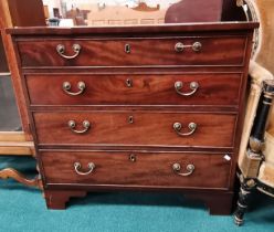 4ht Antique Chest of drawers W83cm x D41cm x H78cm