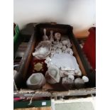 Box of Hamersley porcelain and china