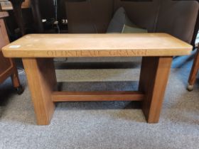 A Yorkshire oak bench