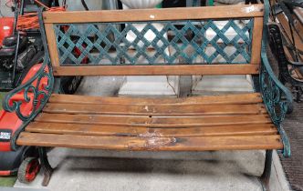 Cast Iron and wooden garden bench