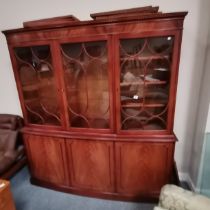 A mahogany bookcase