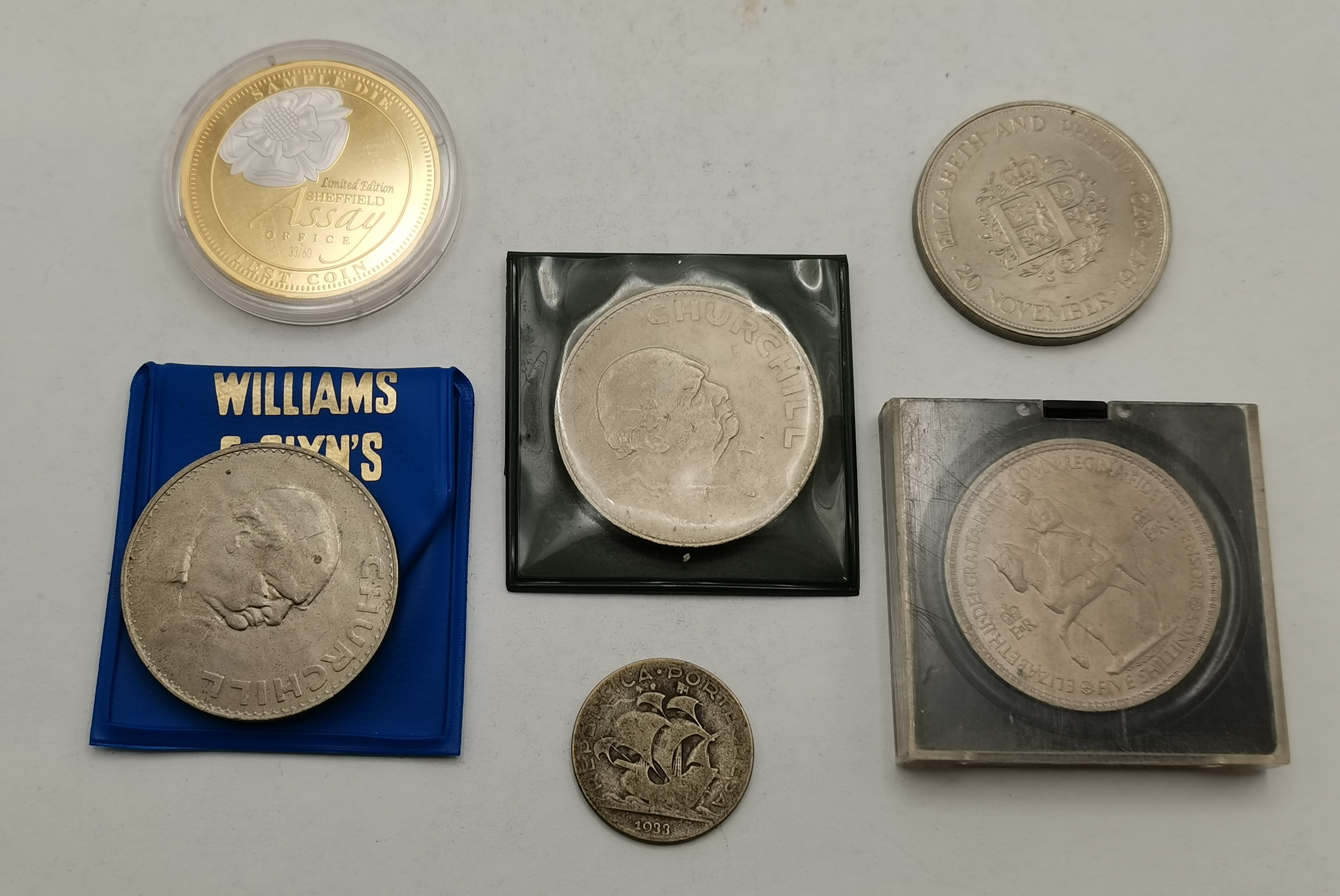 A small group of coins, British and foreign