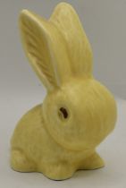 An unusual and rare yellow Sylvac Rabbit