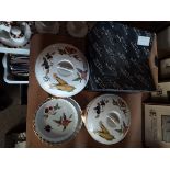 2 Royal Worcester "Evesham" Casserole Bowls and 2 Flan Dishes