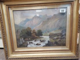 James Burras (British, 1818-1897), A pair of landscapes