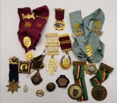 A Large collection of various Lodge Badges/medals