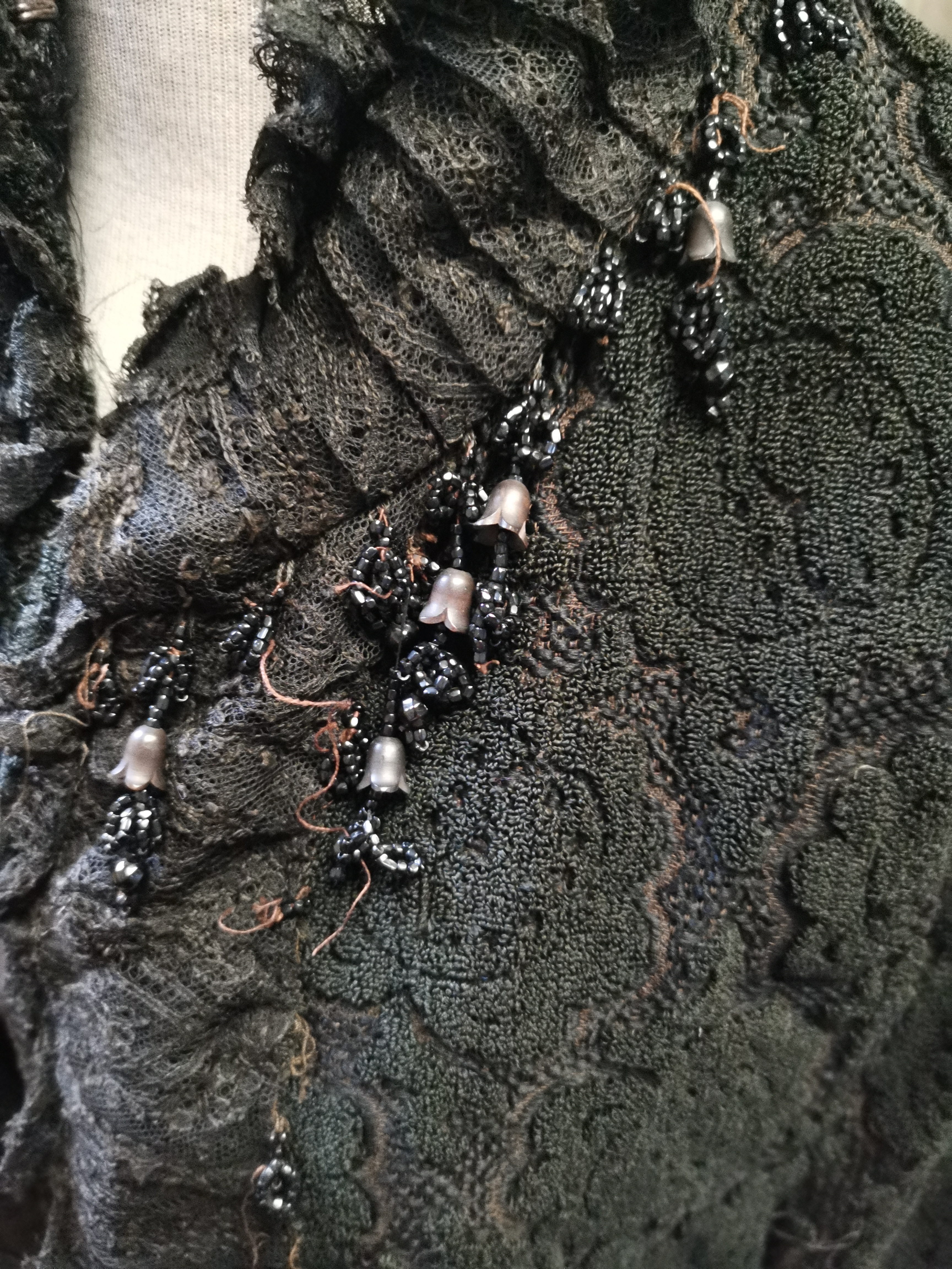 Ladies Black Victorian lace Cape Mantle - Image 3 of 3