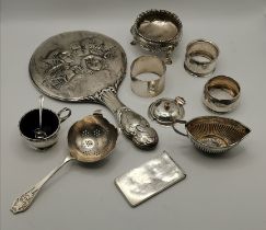 A group of mixed silver, Victorian and later