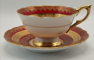 A royal Staffordshire cup and saucer