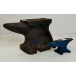 Anvil marked "record" and smaller Anvil