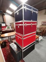 4 x large travel cases/ trunks plus an Army travel