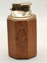 David Langstaff or Fred Suffield, an Oakleafman oak table lighter