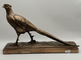 Bronze statue of a Pheasant