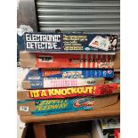 6 x boxed vintage games in original boxes -Stock car race, Thunderbirds etc