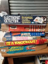 6 x boxed vintage games in original boxes -Stock car race, Thunderbirds etc