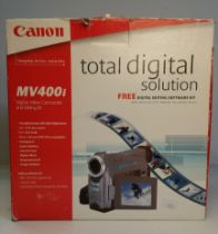 Canon MV400i DIgital Video Camcorder and editing kit in box