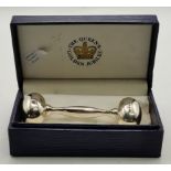 A Queens golden jubilee London silver babies rattl