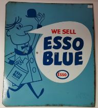 Automobilia: A double-sided Esso enamel sign, 20th Century