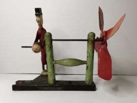 A folk art whirligig, early 20th Century