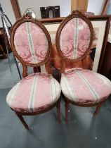 A pair of French bedroom chairs plus a picture