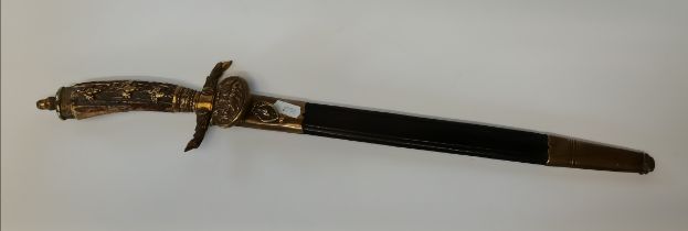 A German hunting dagger, 19th Century