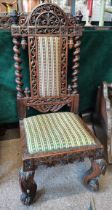 An antique Anglo Indian child's chair