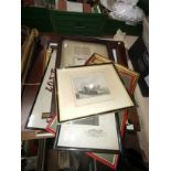 13 x framed pictures, tapestries etc incl Ripon Cathedral, Cliffords Tower York etc