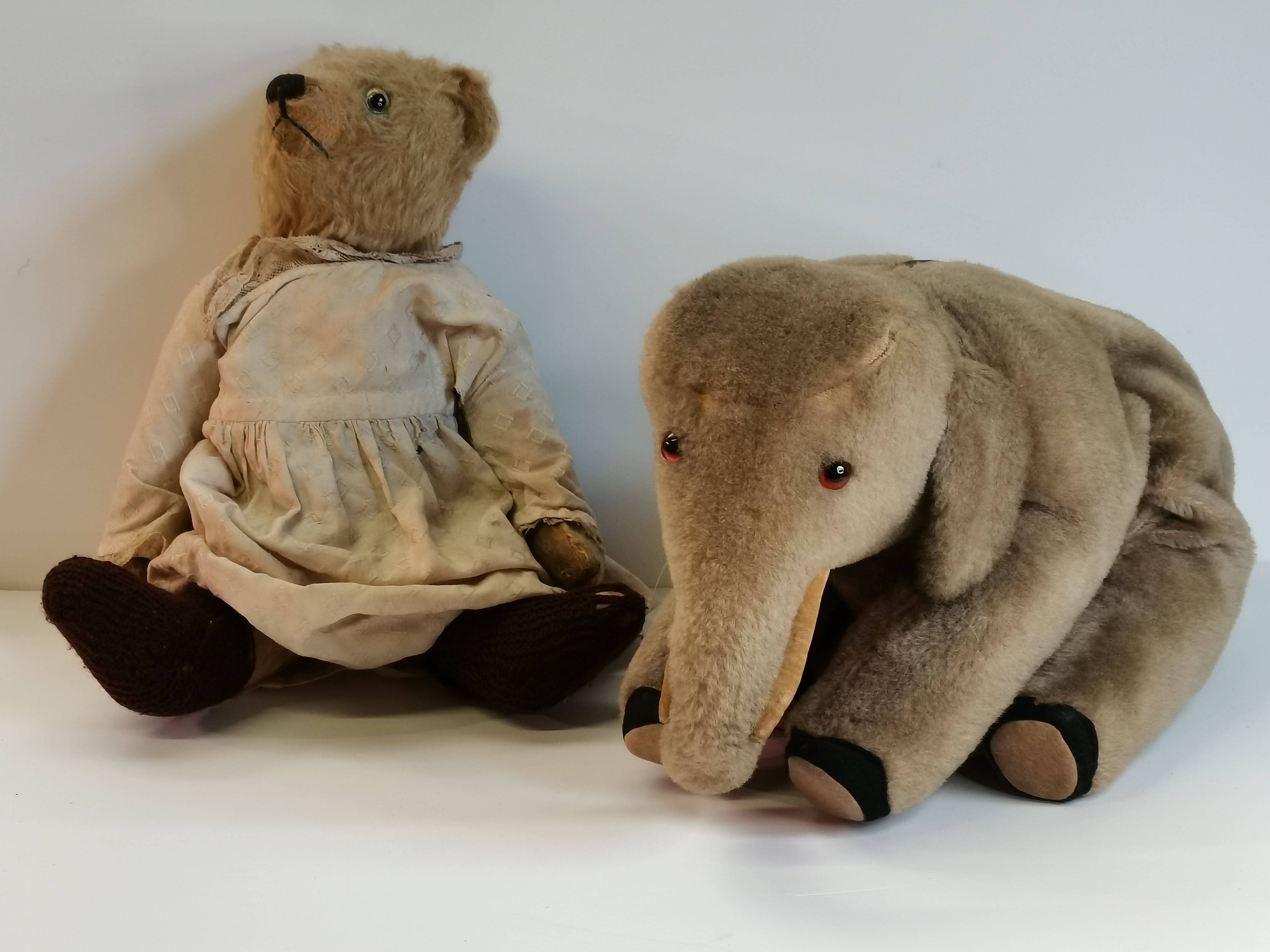 Old Teddy Bear plus Antique Elephant pyjama case