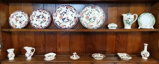 A Large collection of Masons Ironstone - Mandalay, and Chartreuse designs