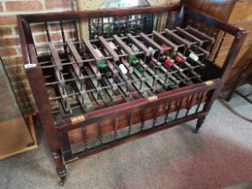 A 19th Century mahogany cot bed