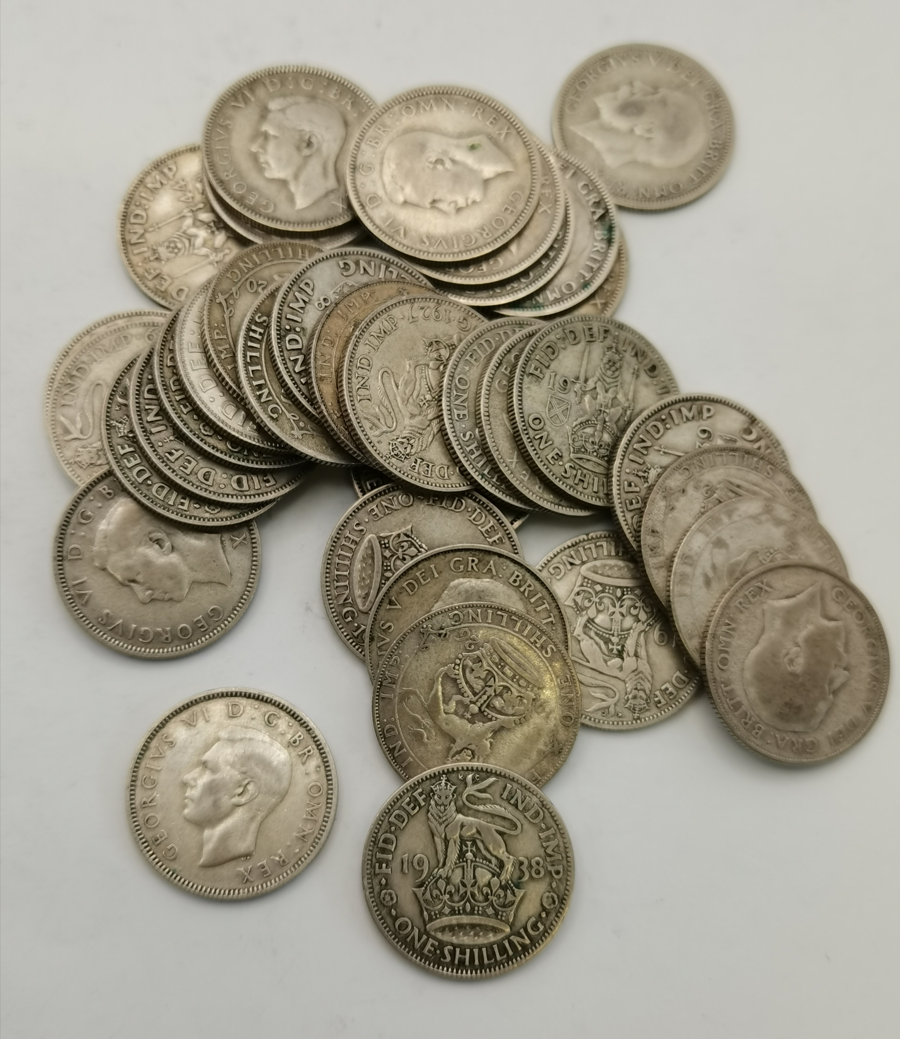 Assorted 1920 to pre-1947 silver coinage - Image 9 of 10