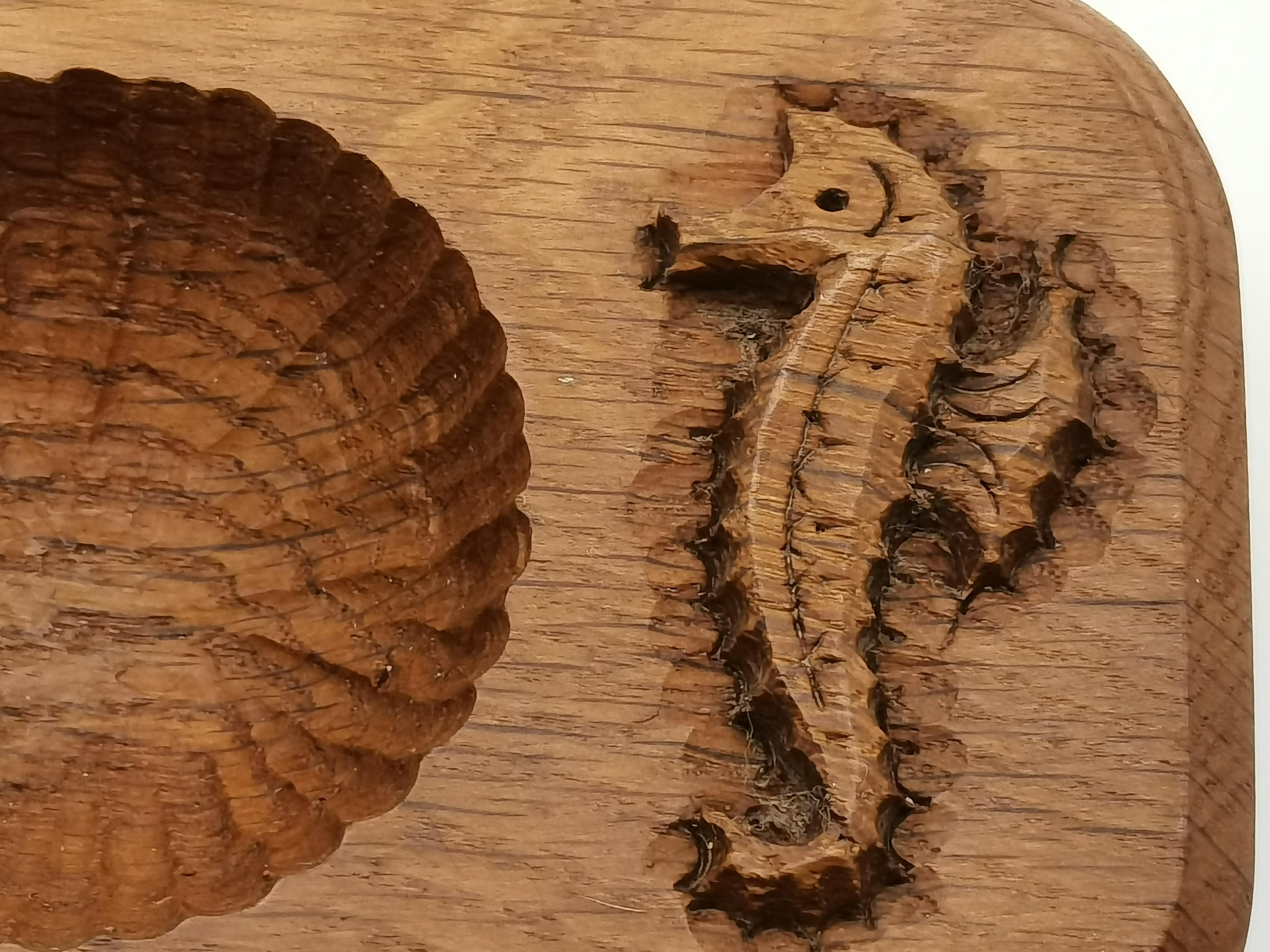 Michael Riley, a Seahorseman oak ashtray - Image 2 of 2