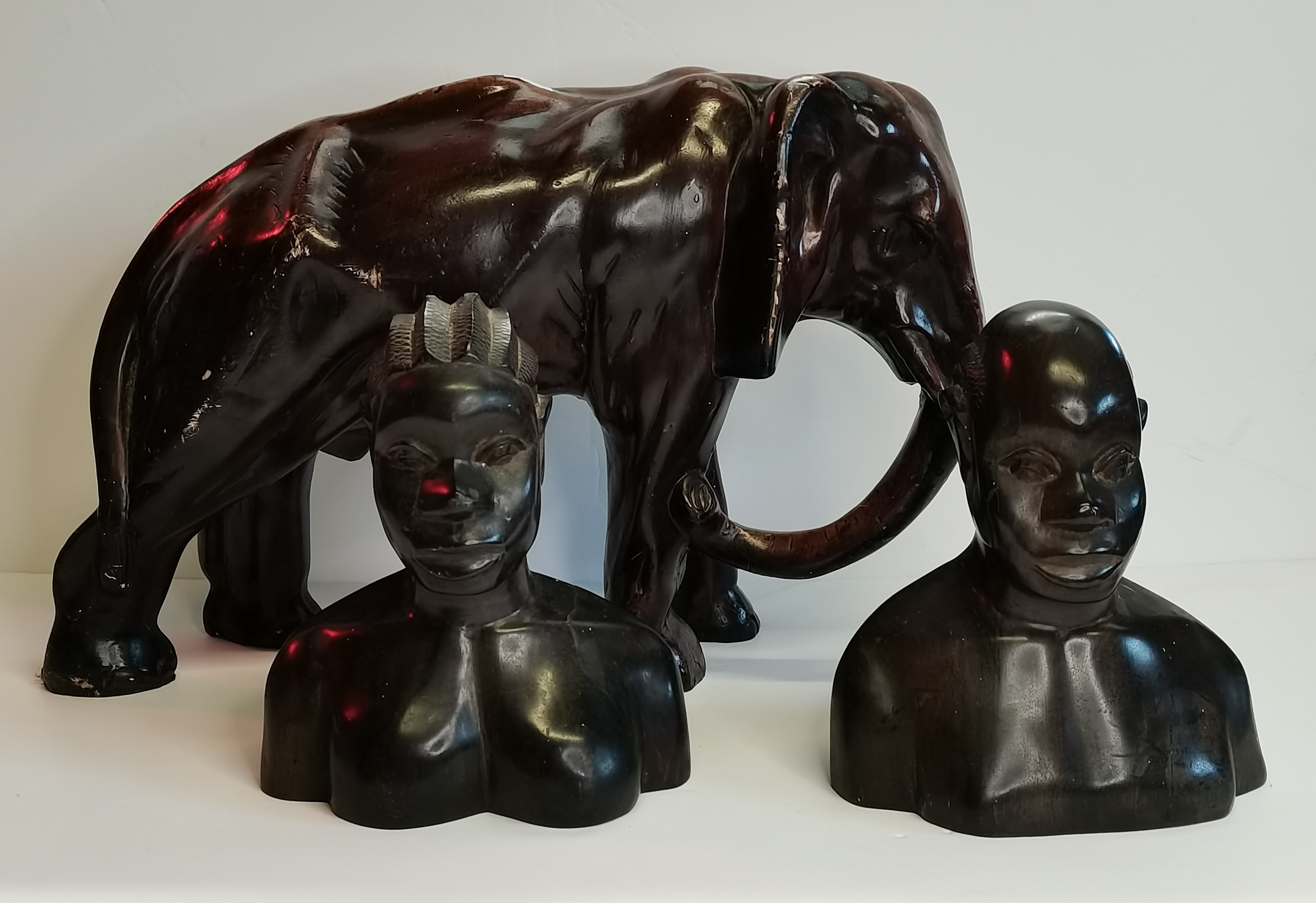Three African model/carvings