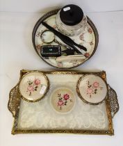 A group of dressing table articles