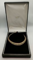 A 9ct gold fancy necklace