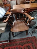 An Antique captains chair