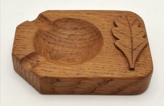 A oakleaf Yorkshire oak pin/ ash tray ( mouseman