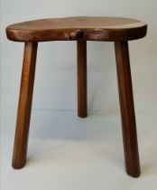 Robert Thompson, a Mouseman large oak milking stool