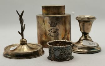 A small group of silver, Victorian and later