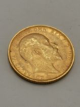 An Edward VII full sovereign, 1905