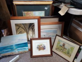 10 Various framed pictures